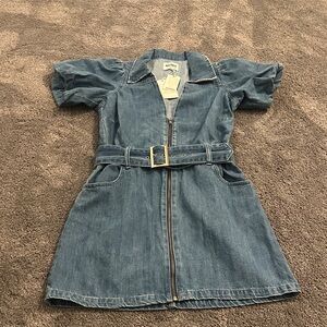 Show Me Your MuMu Blue Denim Dress